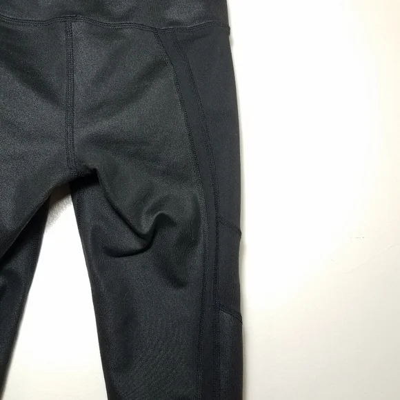 ALO Yoga Black Capri Leggings High Waist Stripe Size Small - Picture 7 of 11